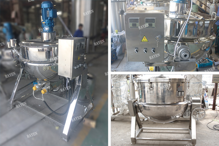 Vacuum Jacketed Kettle/Steam Cooker/Jacketed Pot with Agitation