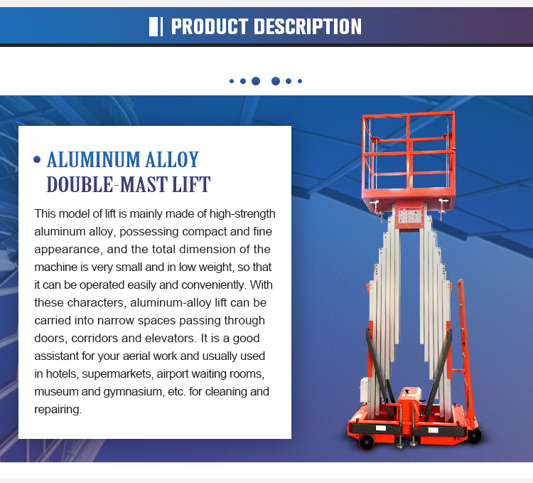 Aluminum Folding Mobile Scaffold Mobile Trailer One Manlift Platform Price