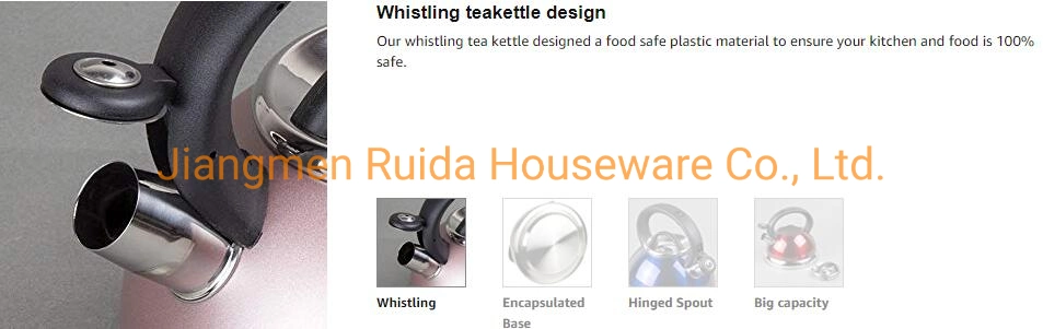 Wholesale Top-Rated Stainless Steel Whistling Kettle with Heat Resistant Painting