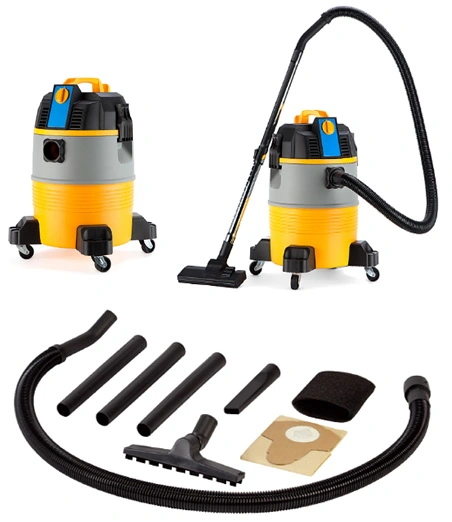 310-35L 1400W Plastic Tank Water Dust Vacuum Cleaner with Socket