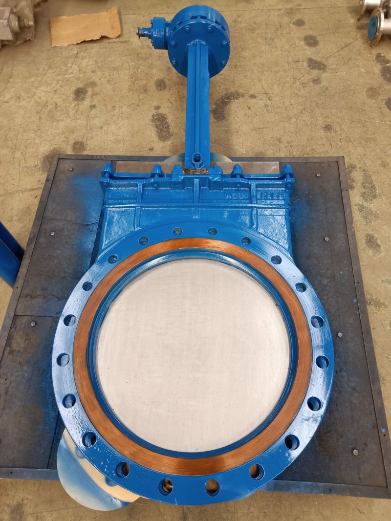 Wcb Gate Valve, Knife Gate Valve with Gearbox