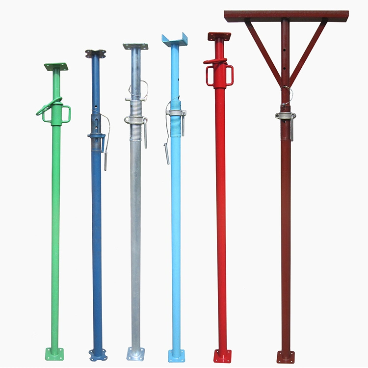 Construction Scaffolding Prop Jack Post Adjustable Shoring Metal Support Poles for Ceiling Support