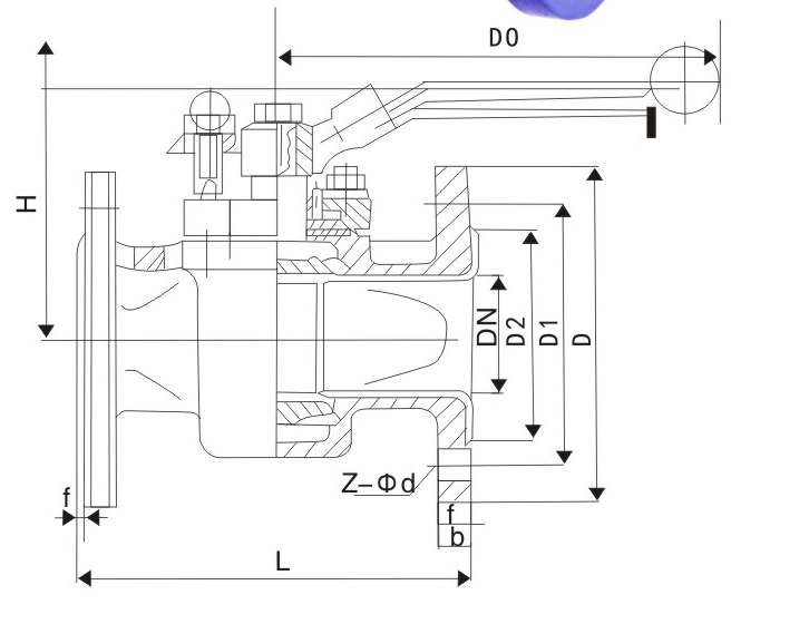 PTFE-Lined Plug Valve X43f4-10c Cock Valve