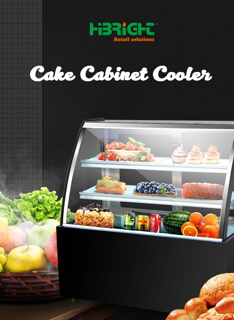 R404A Pastry Sushi Sandwich Display Vertical Cake Cooler for Barkery