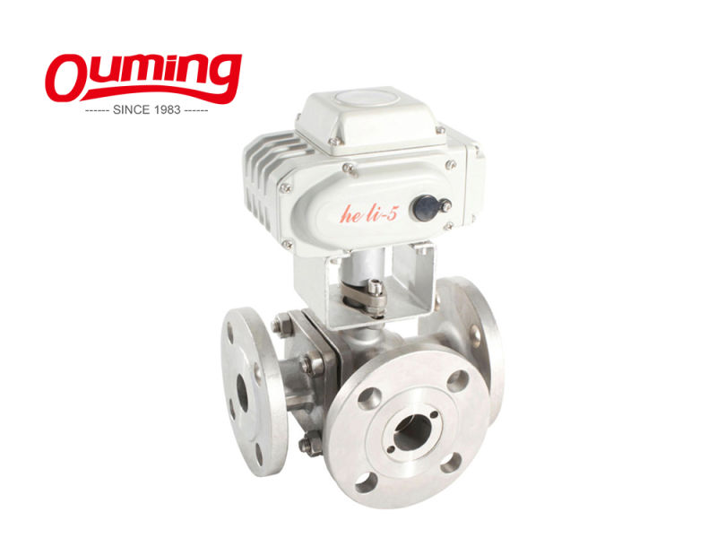 304/316 Stainless Steel 3-Way Flanged Ball Valve Dn40