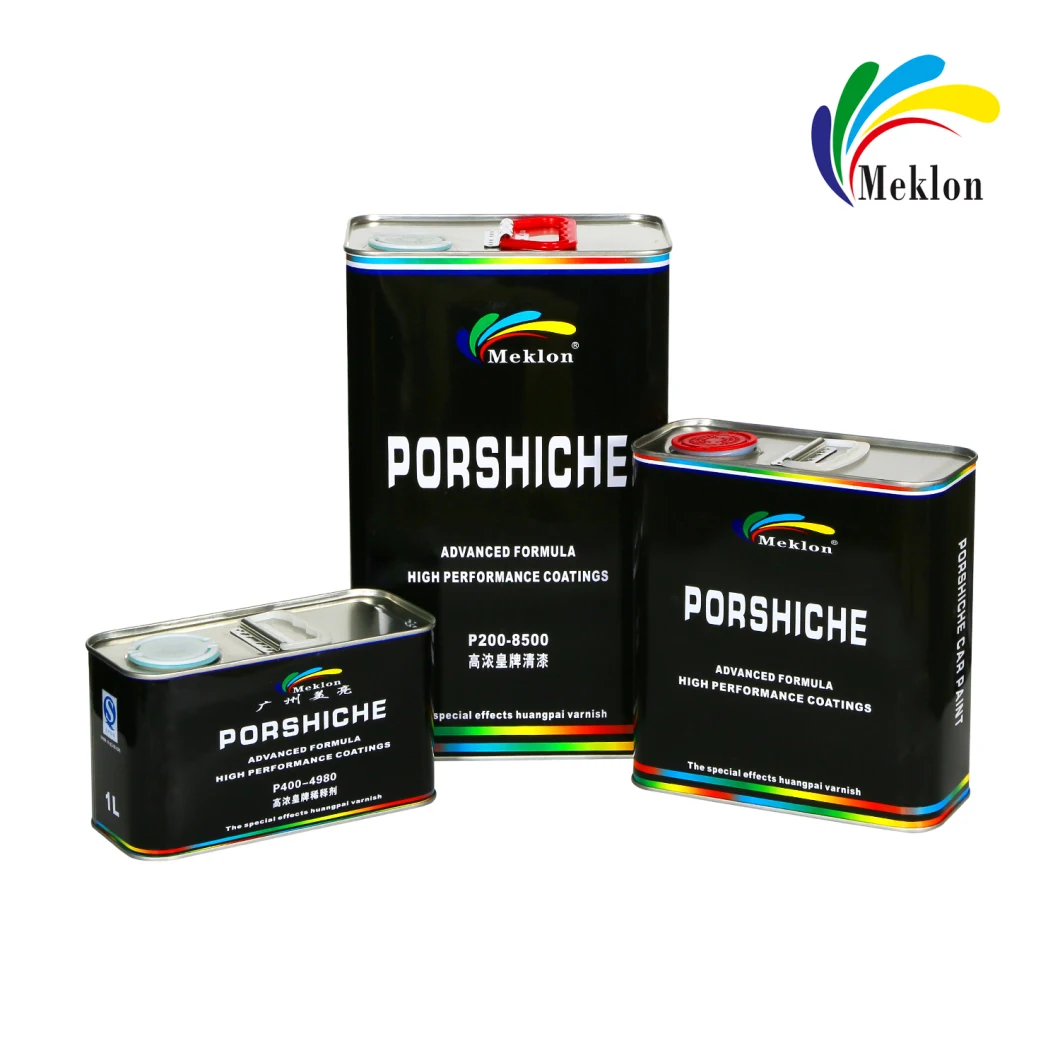 Meklon Auto Base Paint Spray Coating Porshiche 2K Paint P-203 Through Black High Blackness Paint