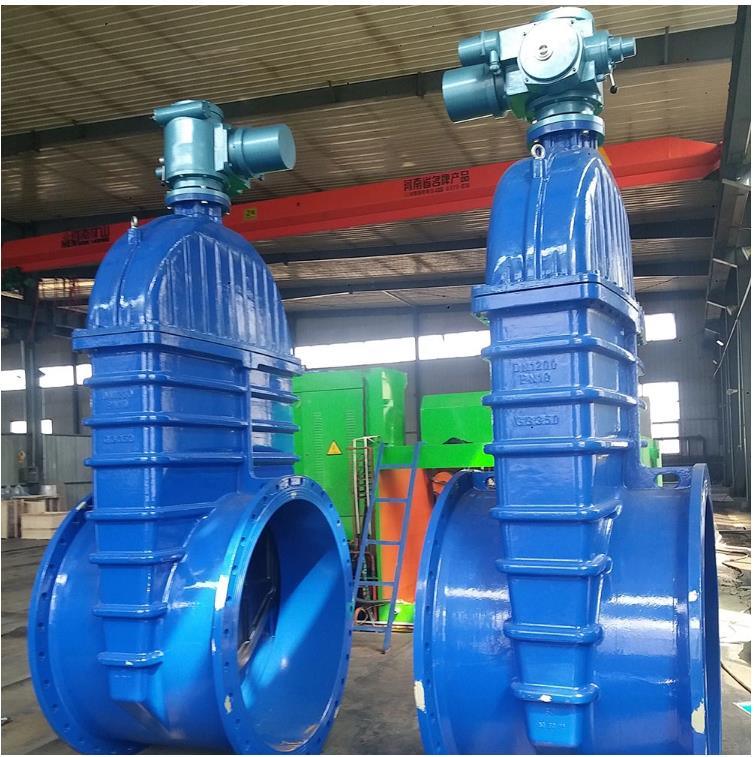 Electric Actuated Non-Rising Spindle Sluice Gate Valve