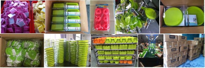 FDA Fruit Vegetables Foldable Strainer Collapsible Silicone Colander