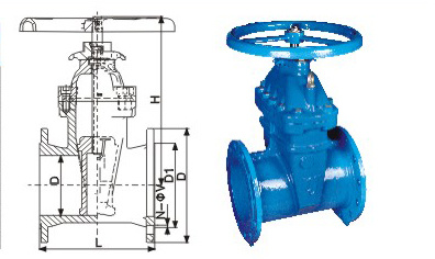 Resilient Seated Gate Valve Water Valve Z45X-10/16QA
