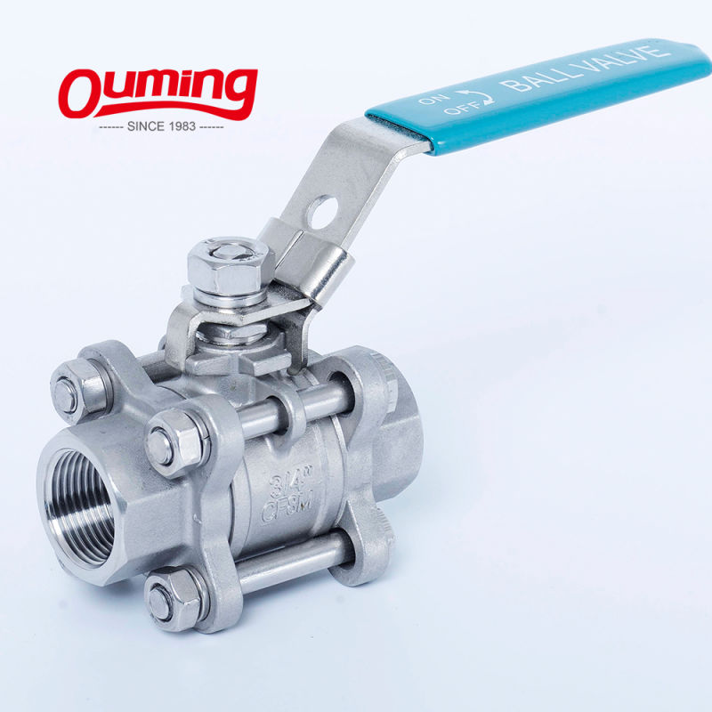 &#160; &#160; &#160; &#160; 3-PC Stainless Steel Float Ball Valve with High Perfarmance