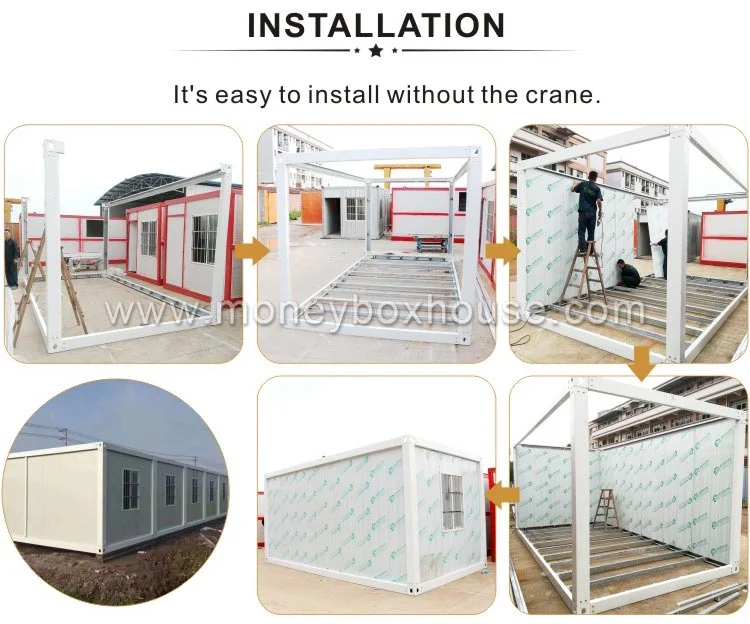 Water Proof Heat Proof Modern Decking Movable Portable Cambodia Prefab House