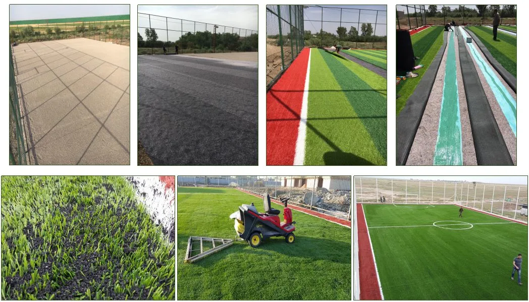 Stem Shape 15000 Dtex Artificial Grass Football Field Ideal