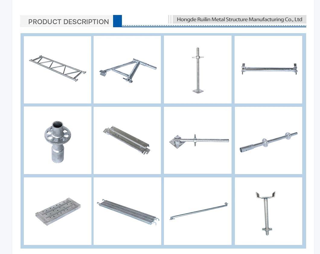Steel Scaffolding Ringlock Ledger Standard Scaffold Formwork System