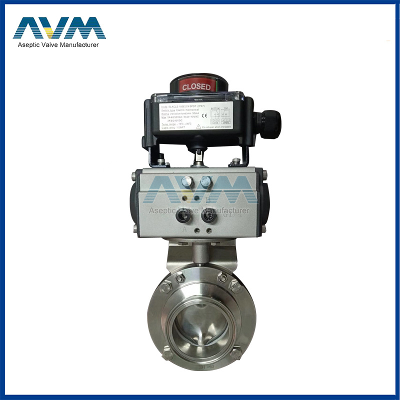 Tri Clamp Sanitary Electric Butterfly Valve