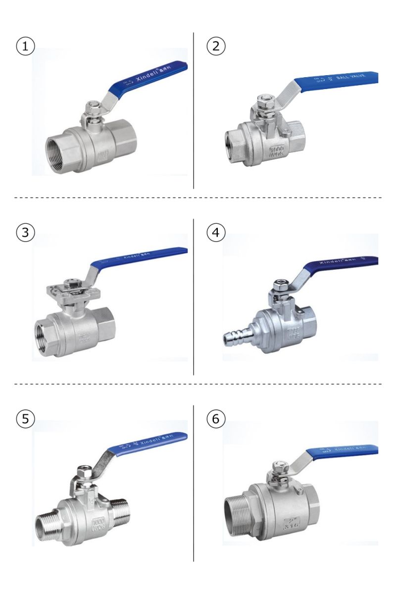 Manufacturer 2PC Thread Stainless Steel Float Ball Valve for Steam/Water
