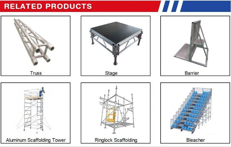 Easy Assemble Concert Scaffolding Stage Truss Aluminum Roof System Scaffolding Ladder Truss