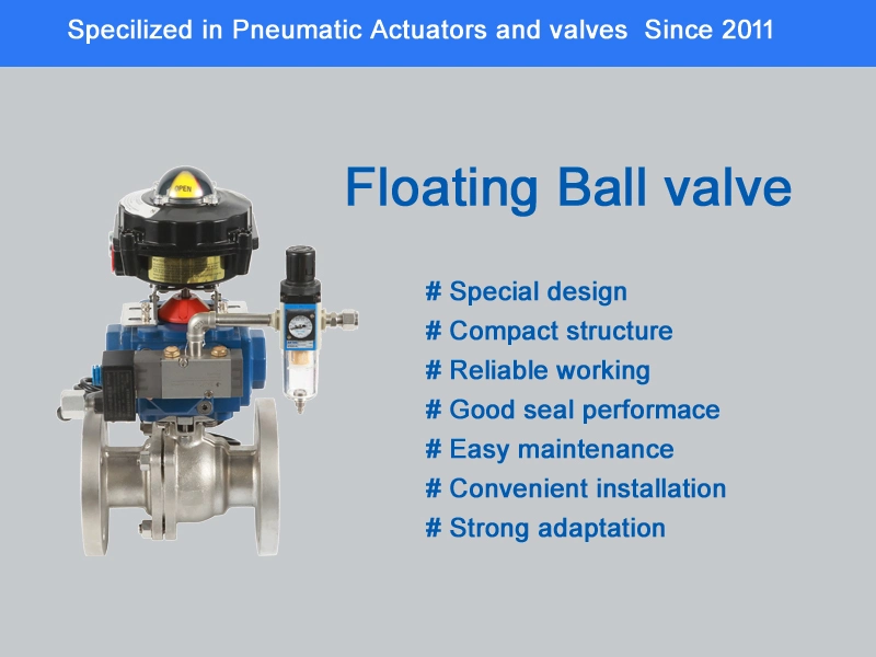 Metal Seal Floating Ball Valve with Solenoid Valve