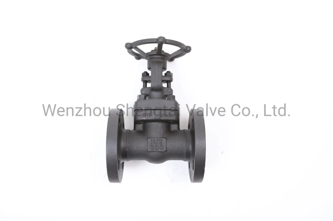 API Integral Flange Wedge Gate Carbon Steel Forged Steel Stainless Steel Gate Valve (Z41H-300LB-DN25)