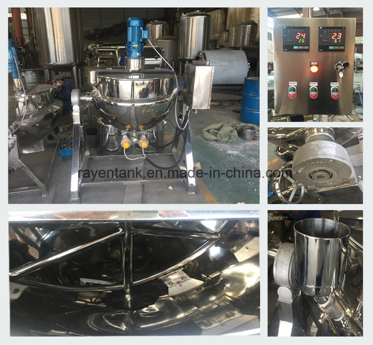 Vacuum Jacketed Kettle/Steam Cooker/Jacketed Pot with Agitation