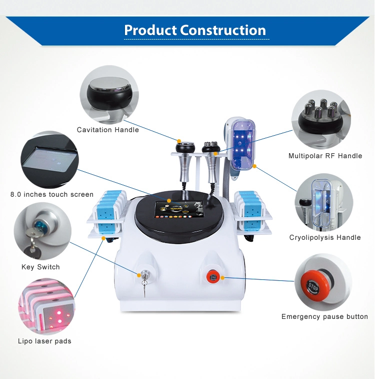 Cryolipolysis Vacuum Cavitation Machine Cooling System Lipo Laser Slimming Machine