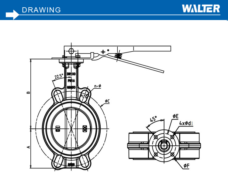 Rubber Lined Butterfly Valve for Flow Control