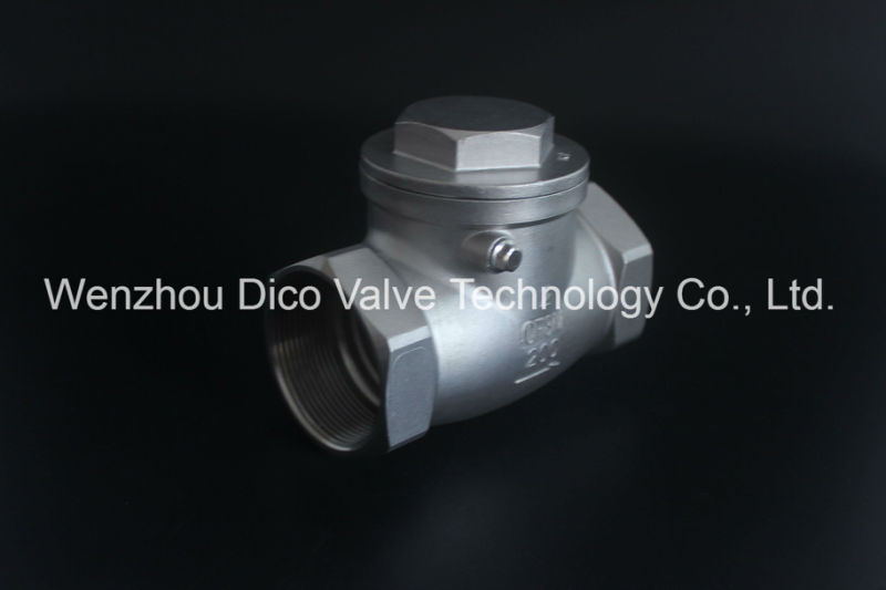 Stainless Steel Swing Check Valve with Thread End 200wog