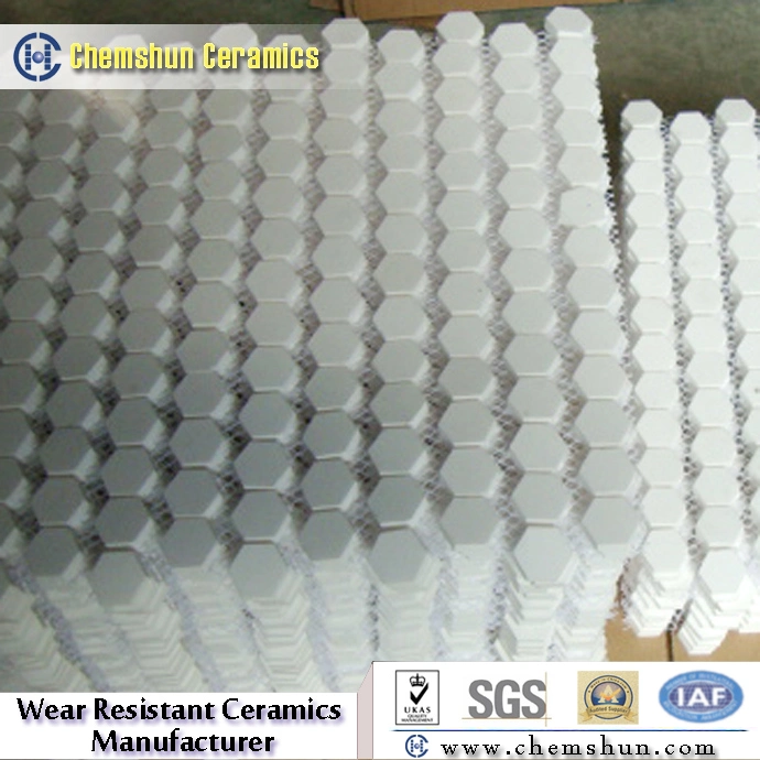 Alumina Ceramic Hexagonal Tile as Wear Resistant Ceramic Linings