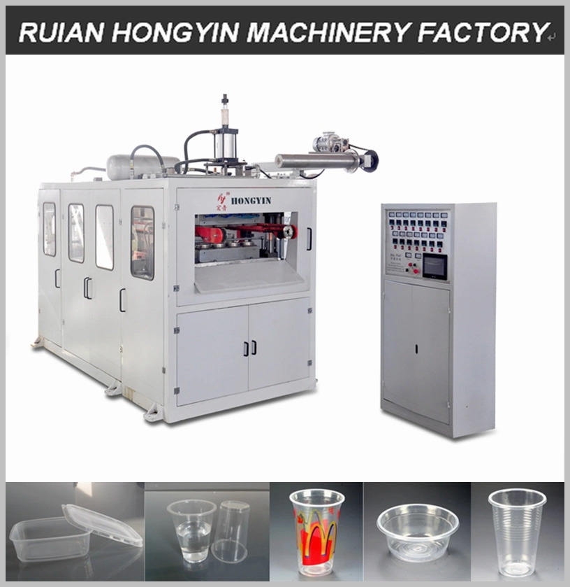 2019 Fully Auto Hydraulic Disposable Plastic Cup Plastic Container Making Machine