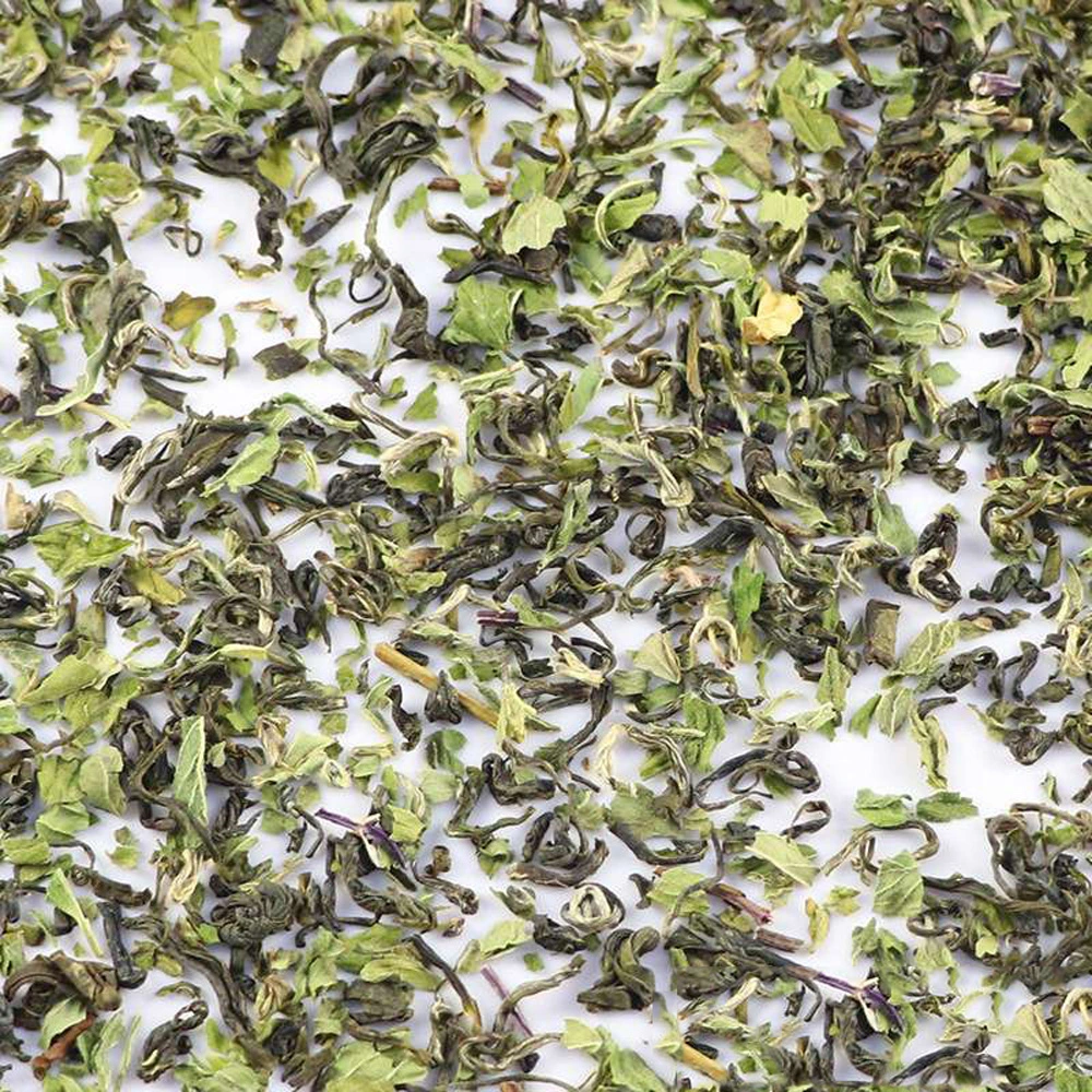 100% Natural Loose Leaf Peppermint Green Tea for Europe Market