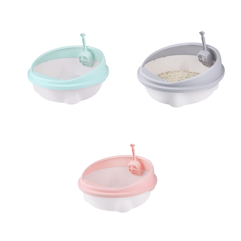 Semi Closed Litter Sand Box Scoop Anti-Splash Portable Plastic Large Deodorant Sandpit Cat Self Cleaning Cat Litter Tray