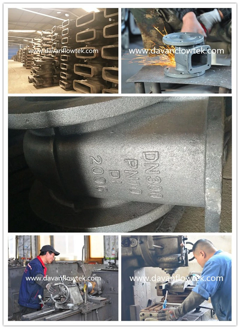China Sluice Knife Gate Valve Ductile Iron Ggg50 Knife Gate Valve Factory Rubber Seat Manual Operated Water DN200 Pn16 Wafer Lug Knife Gate Valve