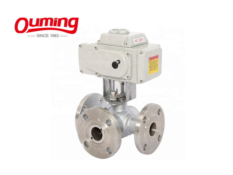 304/316 Stainless Steel 3-Way Flanged Ball Valve Dn40