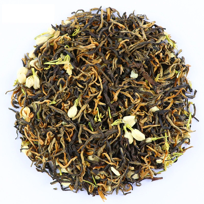 Free Sample Custom Private Label Chinese Flavored Tea Jasmine Flower Keemun Black Tea