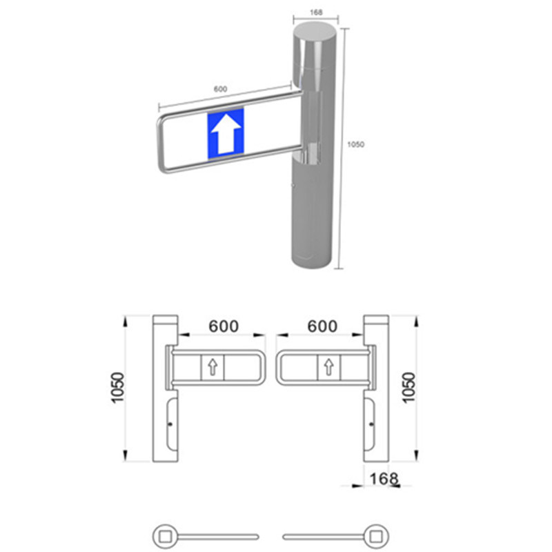 New Design Shape Door Automatic Control Automatic Portable Turnstile