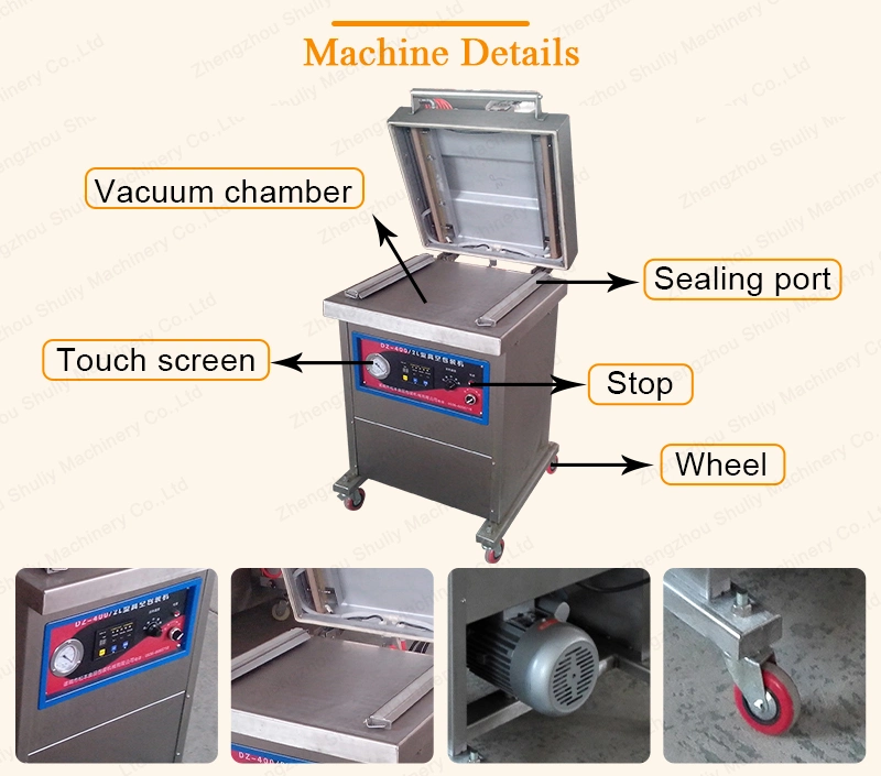 Single Chamber Vacuum Wrapping Thermoforming Machine Vacuum Packing Machine for Food Commercial