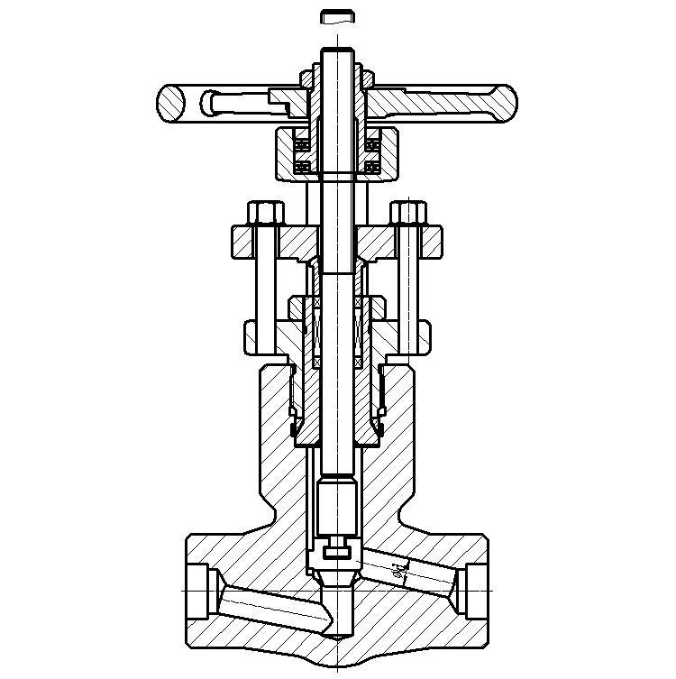 Stainless Steel F316h High Pressure Sealed Contoal Globe Valves2500lb API Standard Full Bore Globe Valve