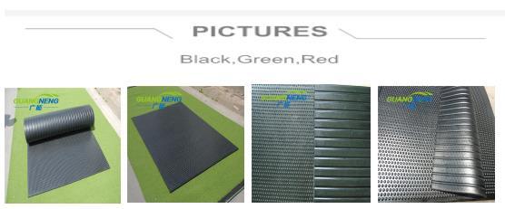 17mm Bubble Top Rubber Stable Mat, Grooved Bottom Stable Rubber Mat,