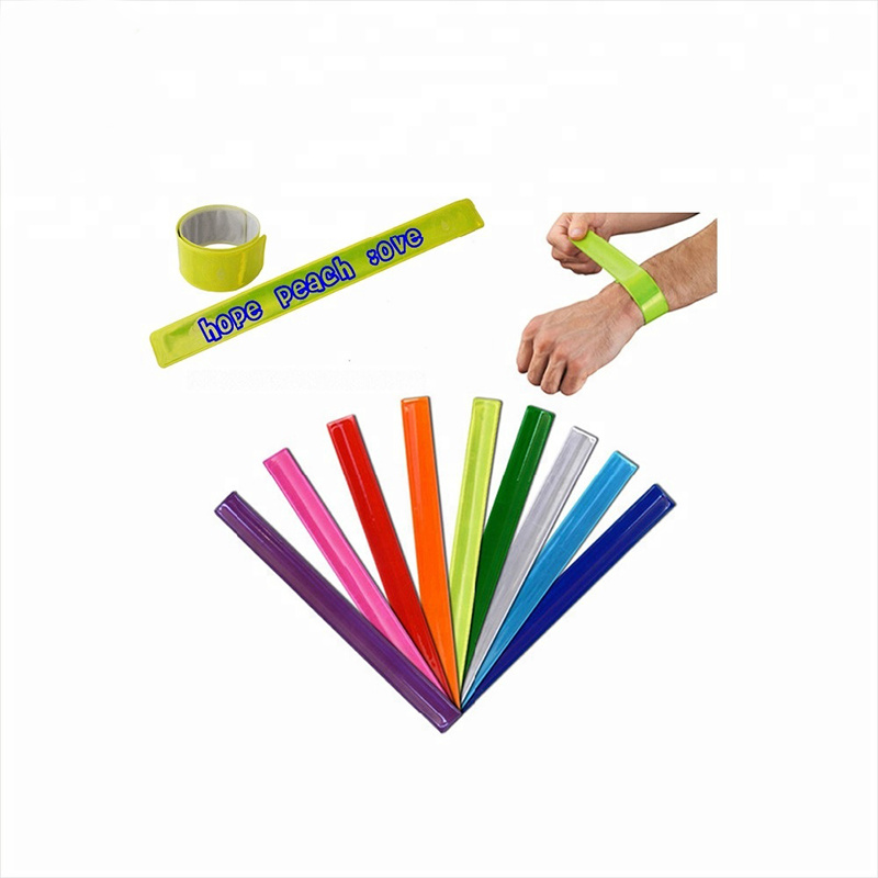 Custom Fashion PVC Reflective Snap Bands for Events Fashion