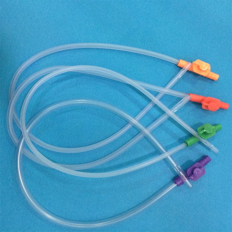 Medical Equipment PVC Disoposable Suction Catheter with Control Valve