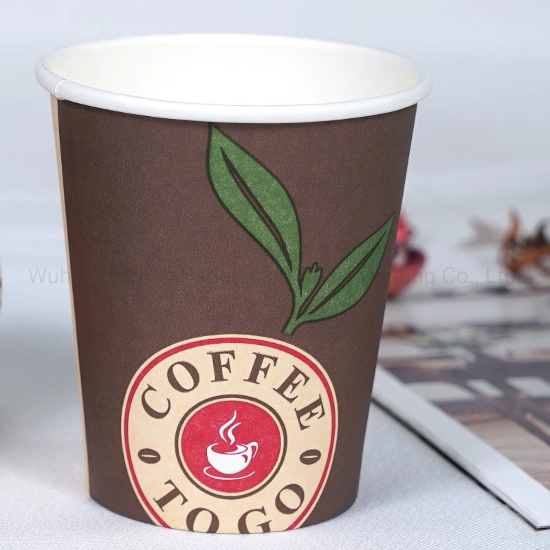 Customized Design Takeaway Disposable Paper Cups for Hot Beverage Coffee/ Tea/ Milk Tea/ Pearl Milk Tea