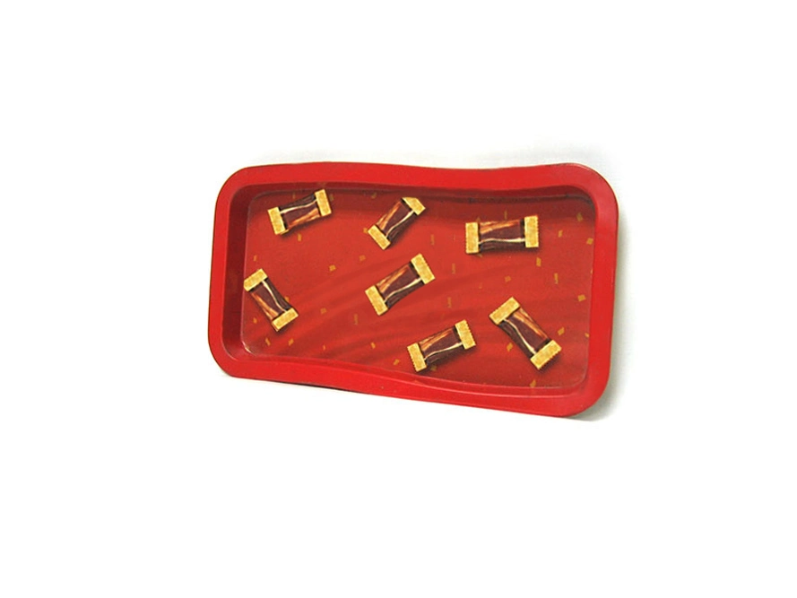 Tinplate Cigarette Tray Cheap Small or Large Tin Tray Raw Metal Tin Serving Tray Printing