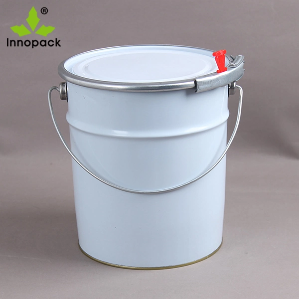 5 Liters Empty Round Paint Tin Packaging Containers Paint Tins Cans with Triple Tight Lid