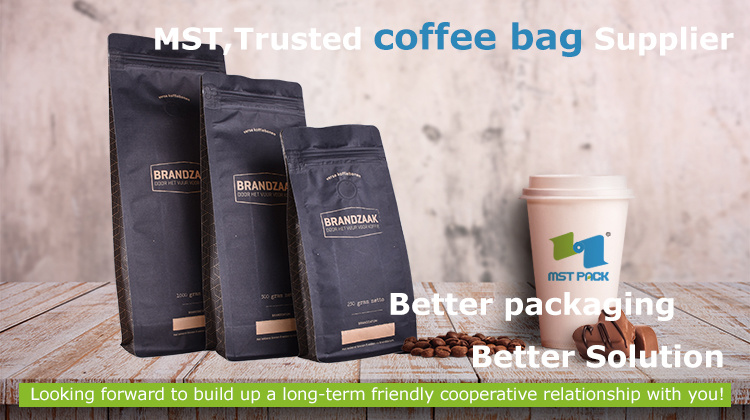 Customized Laminateld Food Grade Eco Coffee Bag with Valve