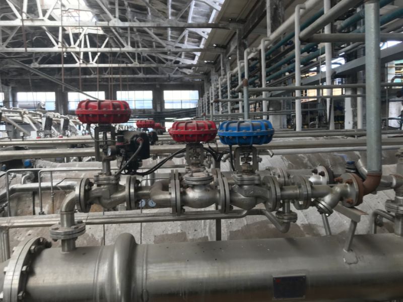 DN150 Pneumatic Actuator Heat Transfer Oil Control Proportional Flow Control Valve