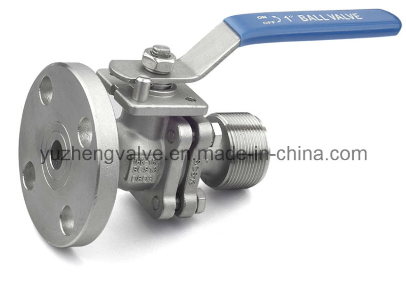 Flanged Ball Valve with Single Male Thread End