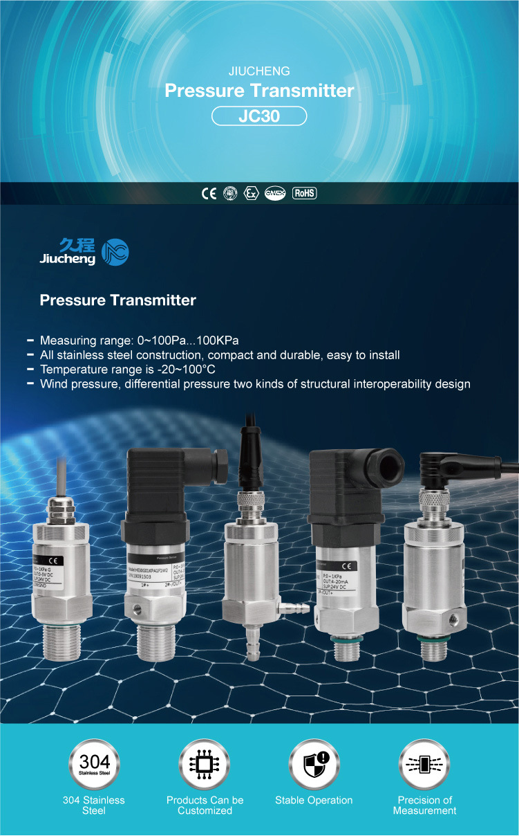 Jc30 Air Pressure/ Micro Differential Pressure Transmitter / Sensor