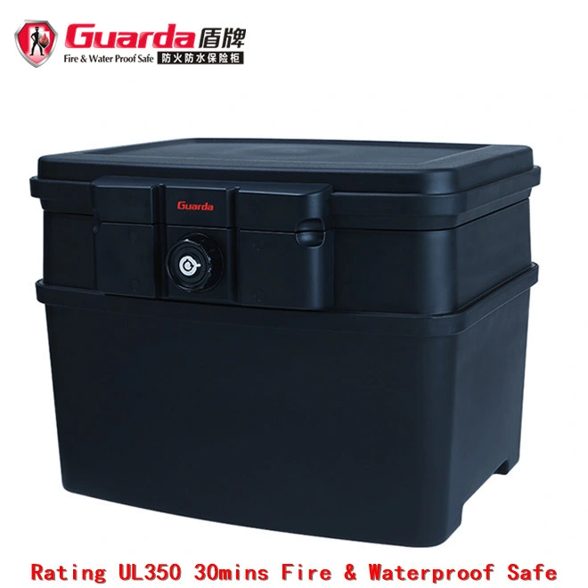 Safe Box Againt Fire Water Rated 30 Mins Fireproof Black Fire Resistant Safety Boxes with Handle