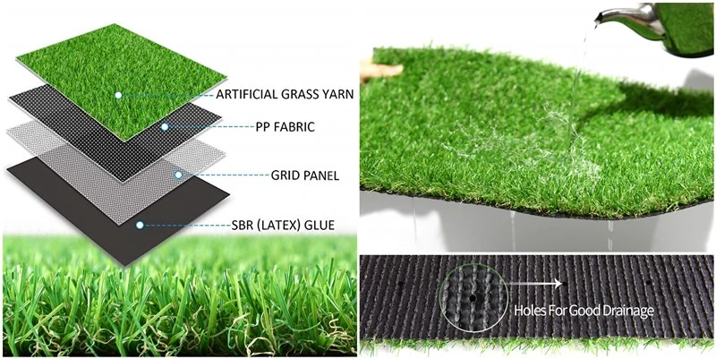 Artificial Turf Landscaping Grass/ Economic Artificial Grass Landscaping Turf Non Infill Turf Reinforcement Grids Carpet