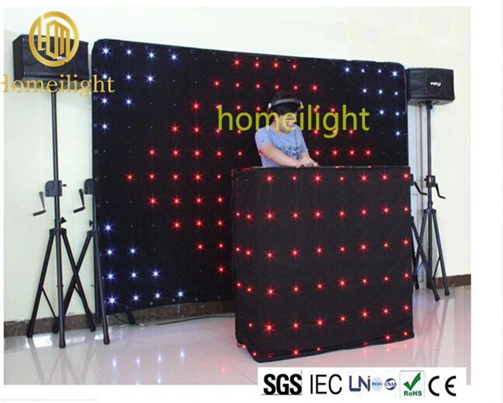 Fireproof Velvet P18 LED Vision Curtain RGB Video Curtain for DJ Booth Disco Club Stage Show