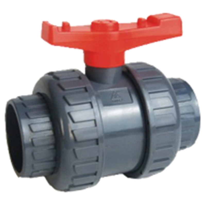 High Quality Plastic PVC Double Union Female Threaded Ball Valve UPVC Female Thread Ball Valve UPVC True Union Ball Valve Female X Female BSPT or NPT Thread